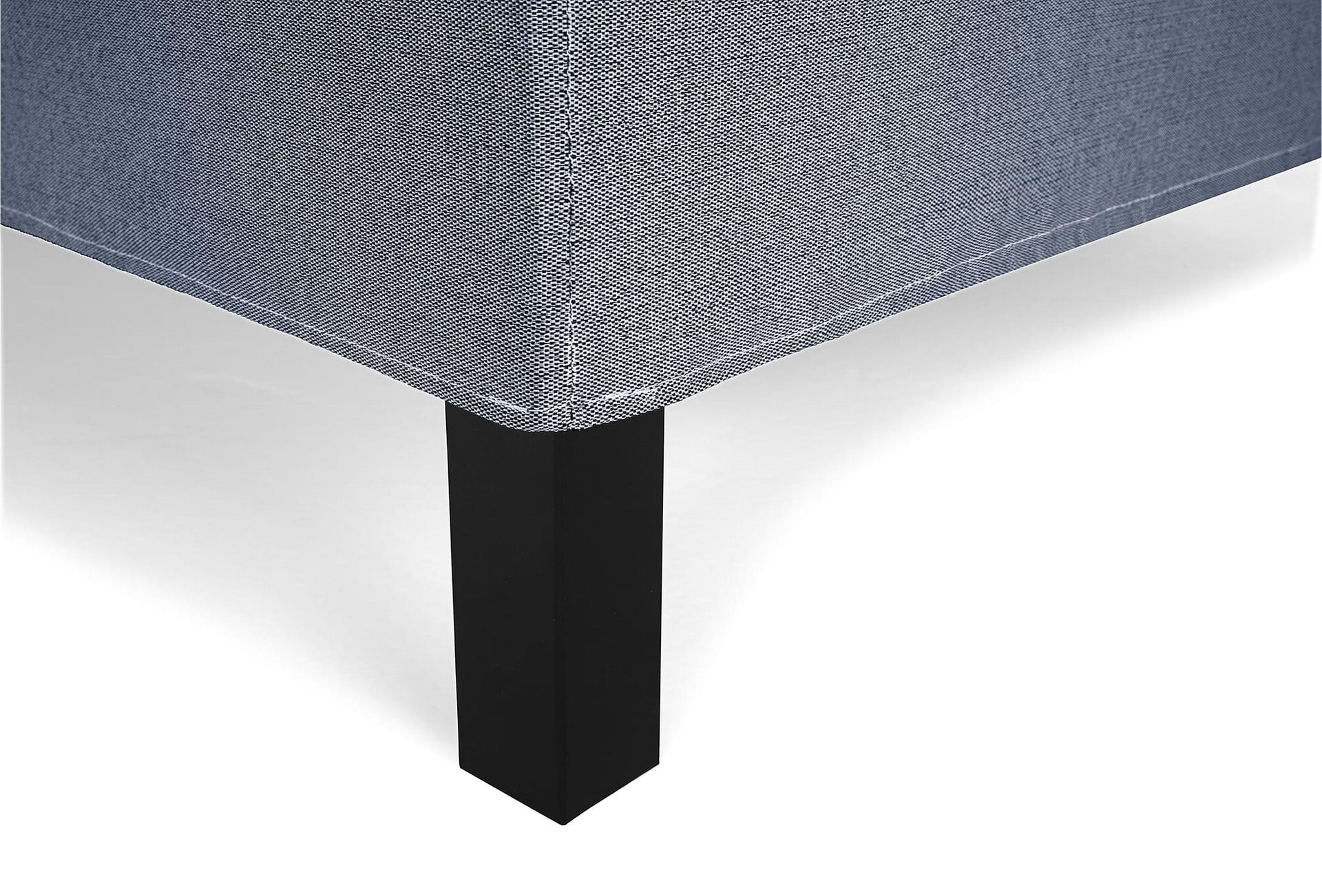 Lucky Komplet Sengepakke 120x200 Polyeter Glat Sengegavl - Nakkepude Stor Mørkeblå - Møbler - Senge - Komplet sengepakke