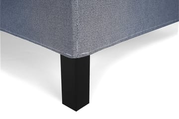 Lucky Komplet Sengepakke 120x200 Polyeter Glat Sengegavl - Nakkepude Stor Mørkeblå - Møbler - Senge - Komplet sengepakke