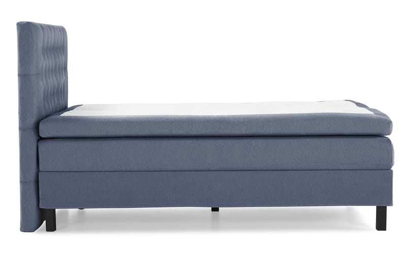 Lucky Komplet Sengepakke 120x200 Polyeter Diamant Sengegavl - Mørkeblå - Møbler - Senge - Komplet sengepakke