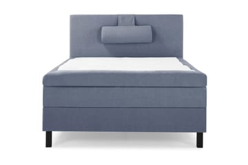 Lucky Komplet Sengepakke 120x200 Polyeter Glat Sengegavl - Nakkepude Stor Mørkeblå - Møbler - Senge - Komplet sengepakke