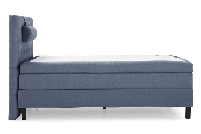 Lucky Komplet Sengepakke 120x200 Polyeter Diamant Sengegavl - Nakkepude Stor Mørkeblå - Møbler - Senge - Komplet sengepakke