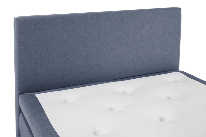 Lucky Komplet Sengepakke 120x200 Polyeter Glat Sengegavl - Mørkeblå - Møbler - Senge - Kontinentalsenge