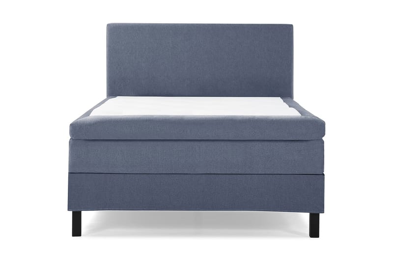 Lucky Komplet Sengepakke 120x200 Polyeter Glat Sengegavl, Mørkeblå