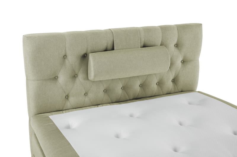 Lucky Komplet Sengepakke 120x200 Polyeter Diamant Sengegavl - Nakkepude Stor Grøn - Møbler - Senge - Komplet sengepakke