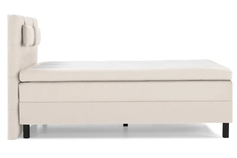 Lucky Komplet Sengepakke 140x200 Latex Diamant Sengegavl - Nakkepude Lille Beige - Møbler - Senge - Kontinentalsenge