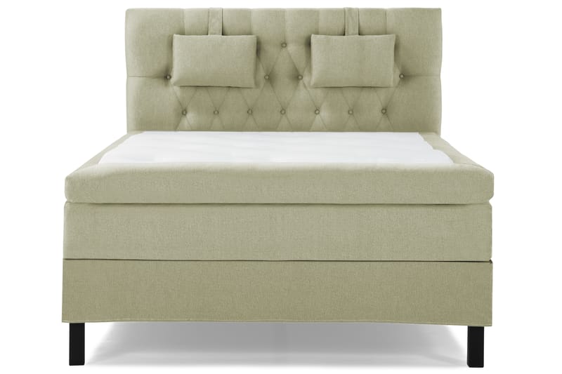 Lucky Komplet Sengepakke 140x200 Latex Diamant Sengegavl, Nakkepude Lille Grøn