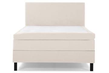 Lucky Komplet Sengepakke 140x200 Latex Glat Sengegavl - Beige - Møbler - Senge - Komplet sengepakke