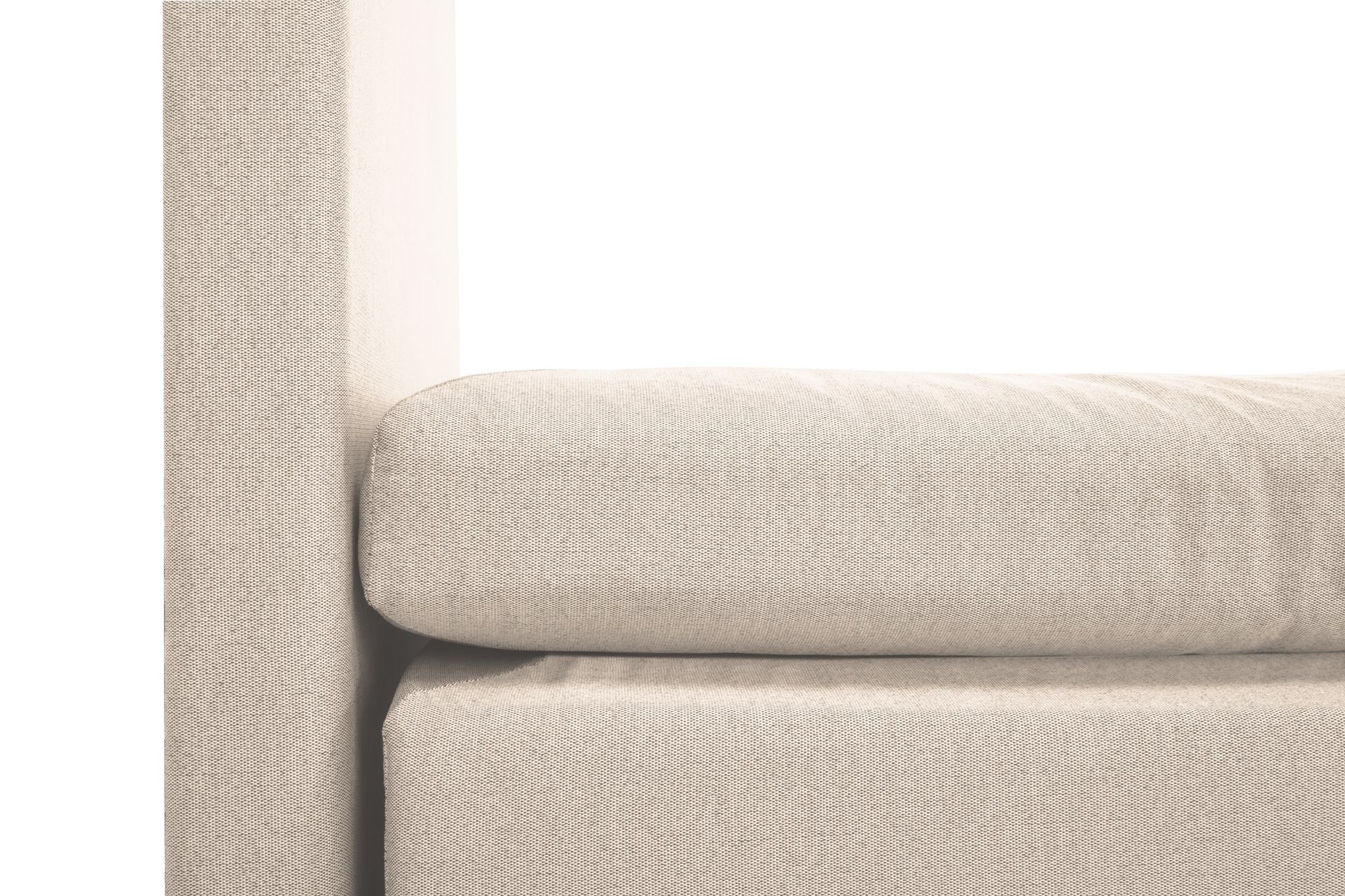 Lucky Komplet Sengepakke 140x200 Latex Glat Sengegavl - Beige - Møbler - Senge - Komplet sengepakke