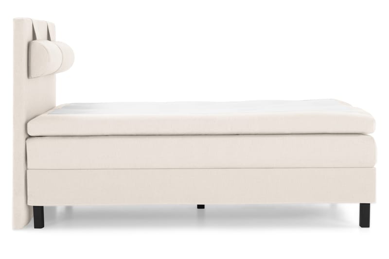 Lucky Komplet Sengepakke 140x200 Latex Glat Sengegavl - Nakkepude Stor Beige - Møbler - Senge - Komplet sengepakke