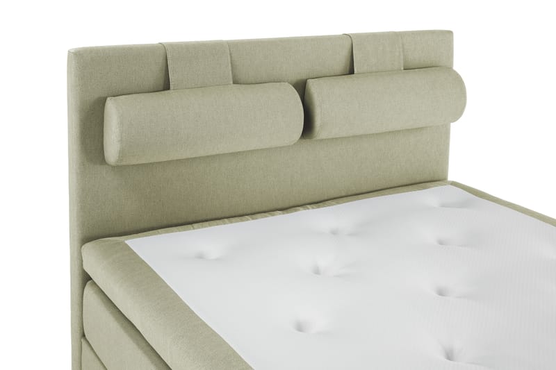 Lucky Komplet Sengepakke 140x200 Latex Glat Sengegavl - Nakkepude Stor Grøn - Møbler - Senge - Komplet sengepakke