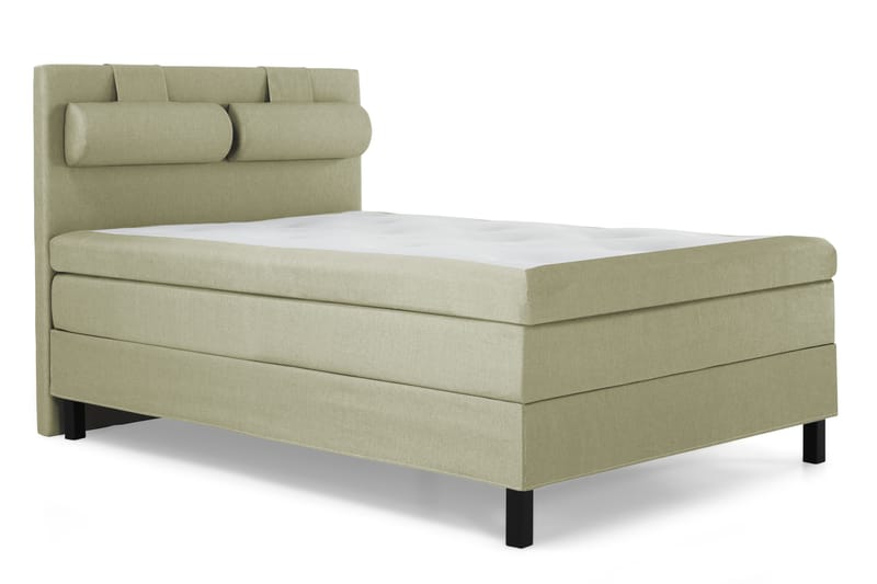 Lucky Komplet Sengepakke 140x200 Latex Glat Sengegavl - Nakkepude Stor Grøn - Møbler - Senge - Komplet sengepakke