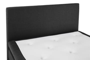 Lucky Komplet Sengepakke 140x200 Latex Glat Sengegavl - Sort/Grå - Møbler - Senge - Komplet sengepakke