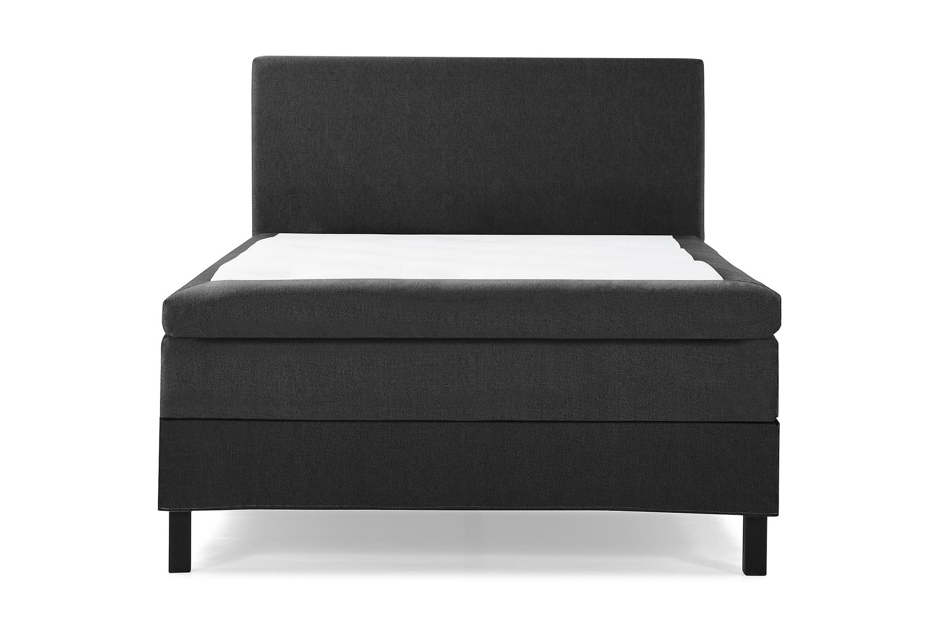 Lucky Komplet Sengepakke 140x200 Latex Glat Sengegavl - Sort/Grå - Møbler - Senge - Komplet sengepakke