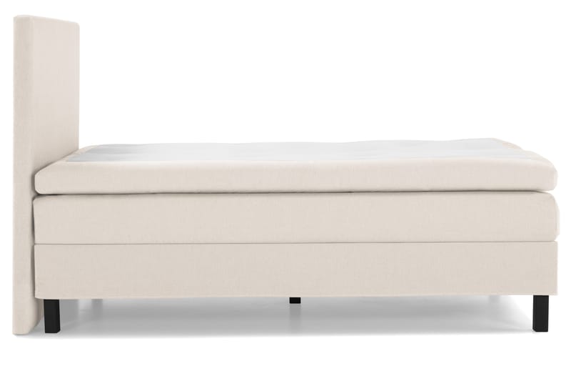 Lucky Komplet Sengepakke 140x200 Memory Glat Sengegavl - Beige - Møbler - Senge - Kontinentalsenge