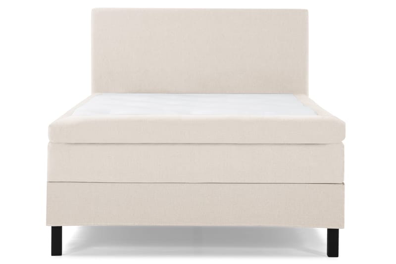 Lucky Komplet Sengepakke 140x200 Memory Glat Sengegavl - Beige - Møbler - Senge - Kontinentalsenge