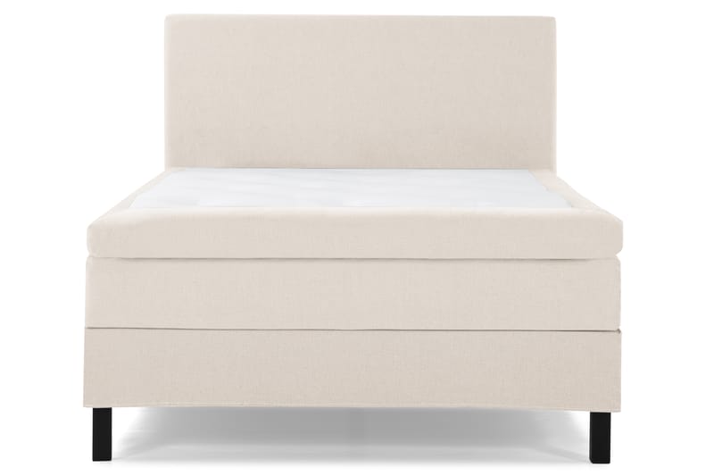 Lucky Komplet Sengepakke 140x200 Memory Glat Sengegavl - Beige - Møbler - Senge - Komplet sengepakke