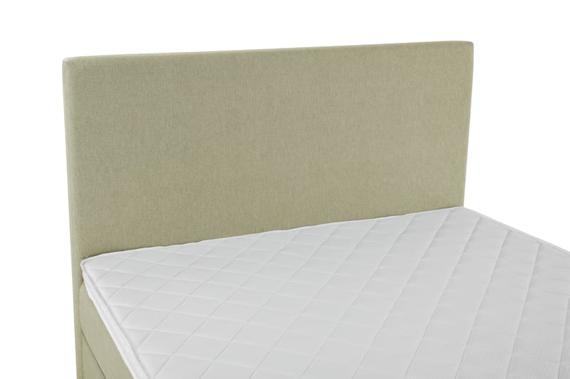 Lucky Komplet Sengepakke 140x200 Skum Glat Sengegavl - Grøn - Møbler - Senge - Komplet sengepakke