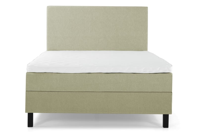 Lucky Komplet Sengepakke 140x200 Skum Glat Sengegavl - Grøn - Møbler - Senge - Komplet sengepakke