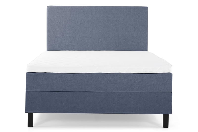 Lucky Komplet Sengepakke 140x200 Skum Glat Sengegavl - Mørkeblå - Møbler - Senge - Komplet sengepakke