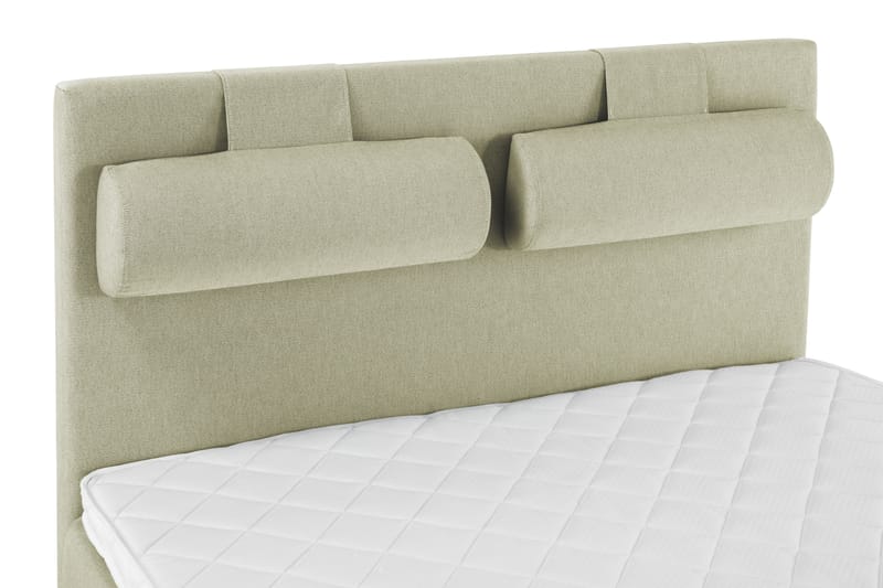 Lucky Komplet Sengepakke 140x200 Skum Glat Sengegavl - Nakkepude Stor Grøn - Møbler - Senge - Komplet sengepakke