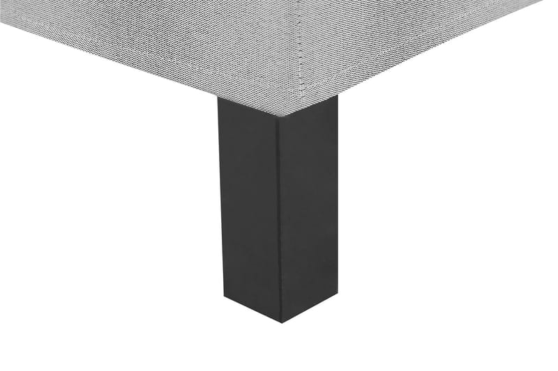 Lucky Komplet Sengepakke 140x200 Polyeter Glat Sengegavl - Nakkepude Stor Mellangrå - Møbler - Senge - Komplet sengepakke