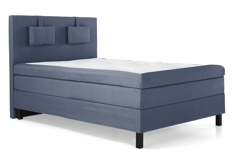 Lucky Komplet Sengepakke 140x200 Polyeter Glat Sengegavl - Nakkepude Lille Mørkeblå - Møbler - Senge - Komplet sengepakke