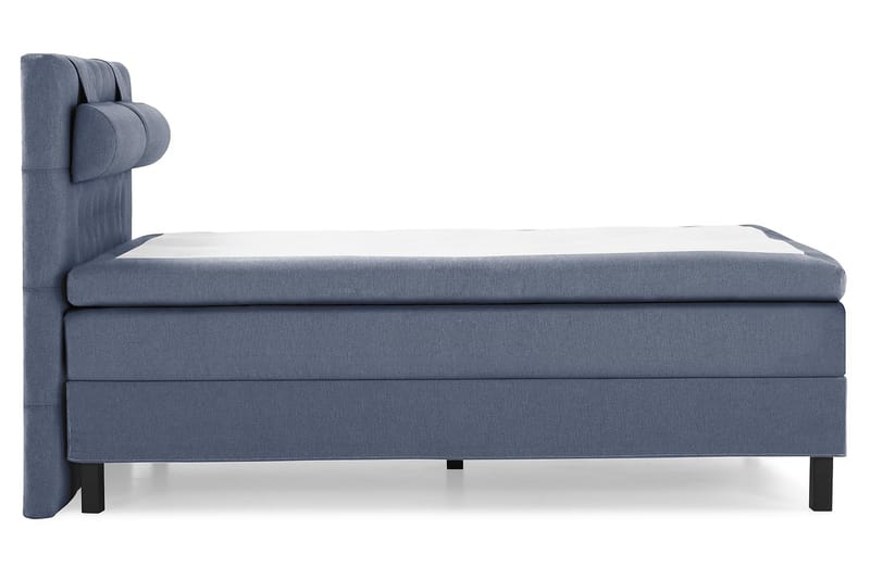 Lucky Komplet Sengepakke 140x200 Polyeter Diamant Sengegavl - Nakkepude Stor Mørkeblå - Møbler - Senge - Komplet sengepakke