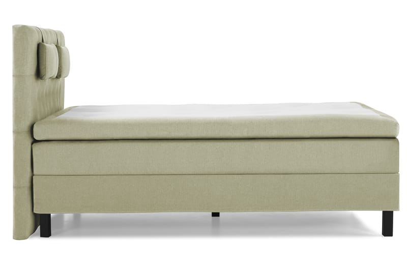 Lucky Komplet Sengepakke 140x200 Polyeter Diamant Sengegavl - Nakkepude Lille Grøn - Møbler - Senge - Kontinentalsenge