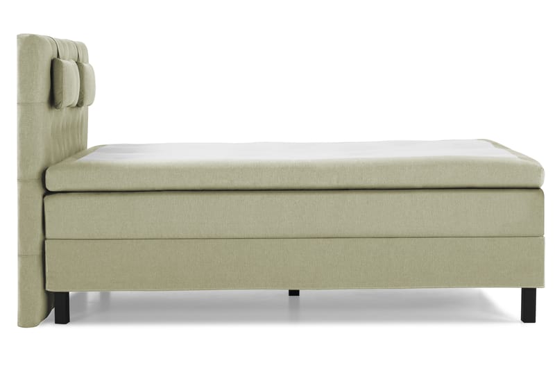 Lucky Komplet Sengepakke 140x200 Polyeter Diamant Sengegavl - Nakkepude Lille Grøn - Møbler - Senge - Kontinentalsenge