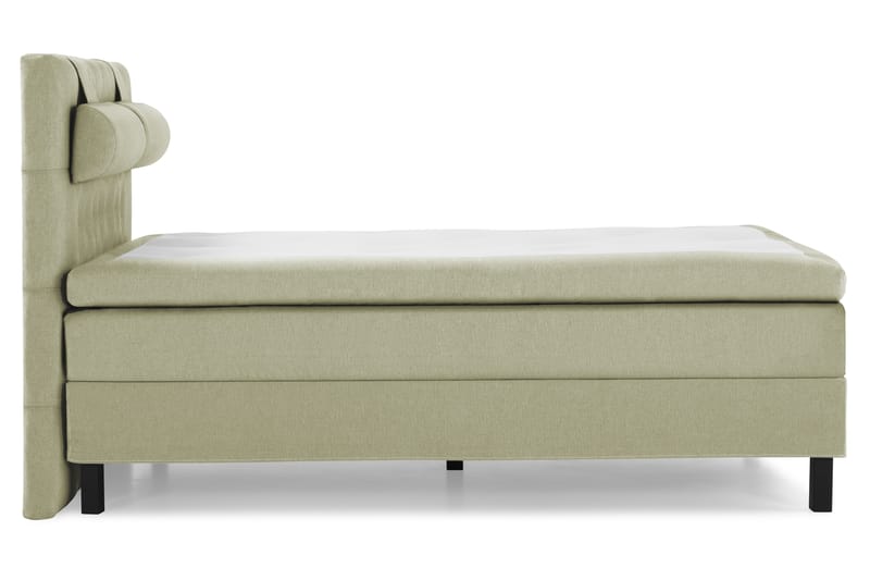 Lucky Komplet Sengepakke 140x200 Polyeter Diamant Sengegavl - Nakkepude Stor Grøn - Møbler - Senge - Komplet sengepakke