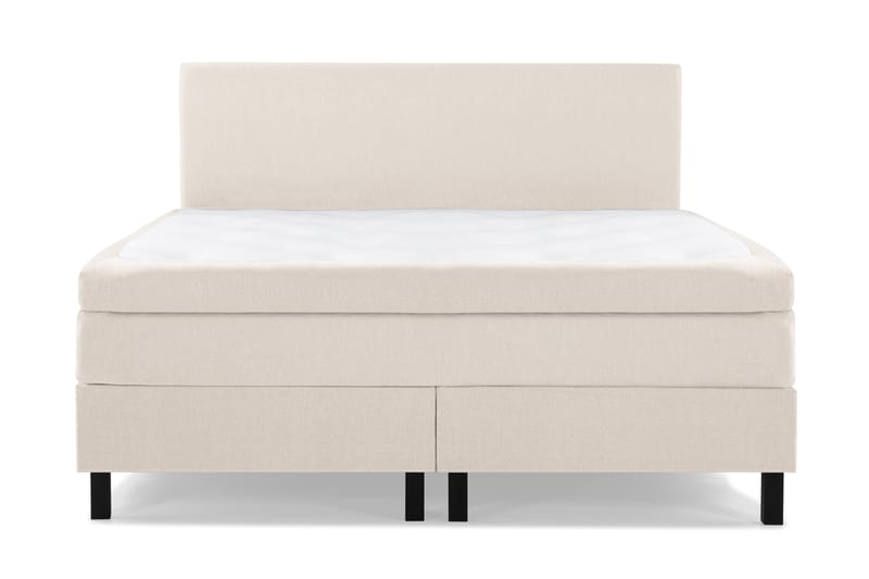Lucky Komplet Sengepakke 160x200 Latex Glat Sengegavl - Beige - Møbler - Senge - Komplet sengepakke