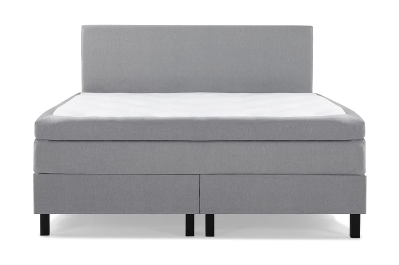 Lucky Komplet Sengepakke 160x200 Latex Glat Sengegavl - Mellangrå - Møbler - Senge - Komplet sengepakke