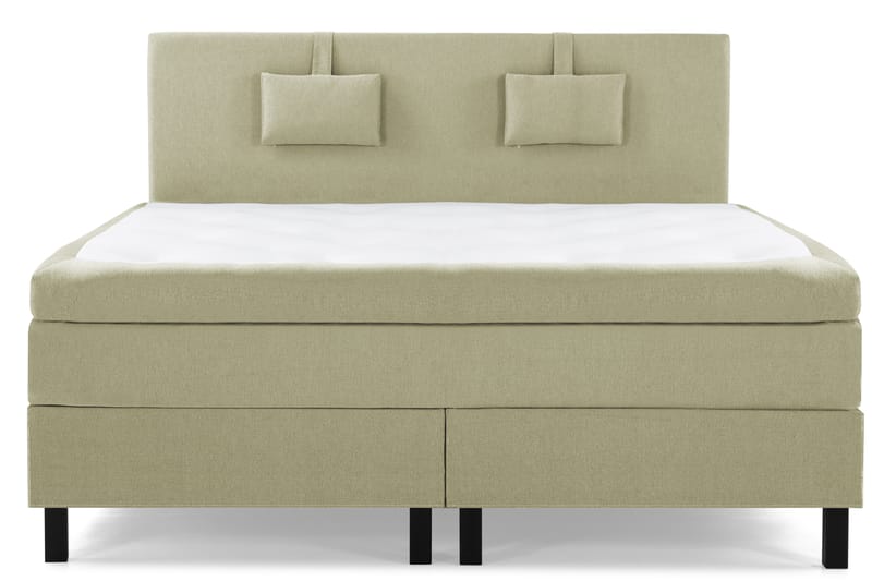 Lucky Komplet Sengepakke 160x200 Latex Glat Sengegavl - Nakkepude Lille Grøn - Møbler - Senge - Komplet sengepakke