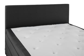 Lucky Komplet Sengepakke 160x200 Latex Glat Sengegavl - Sort/Grå - Møbler - Senge - Komplet sengepakke