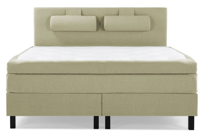 Lucky Komplet Sengepakke 160x200 Memory Glat Sengegavl - Nakkepude Stor Grøn - Møbler - Senge - Komplet sengepakke