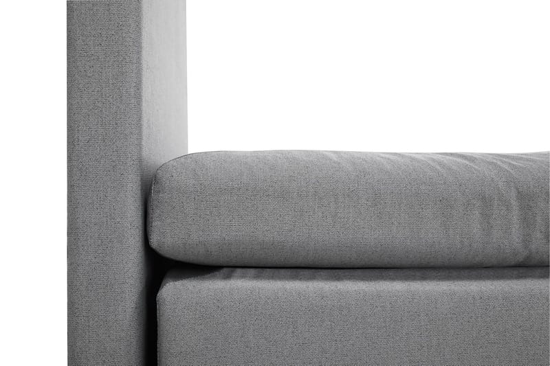 Lucky Komplet Sengepakke 160x200 Memory Glat Sengegavl - Nakkepude Stor Mellangrå - Møbler - Senge - Kontinentalsenge