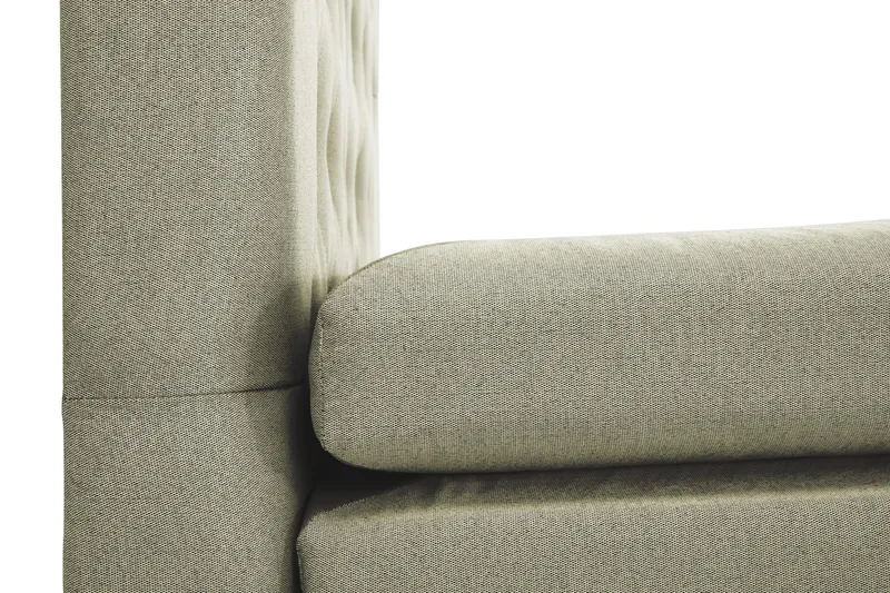 Lucky Komplet Sengepakke 160x200 Polyeter Diamant Sengegavl - Nakkepude Stor Grøn - Møbler - Senge - Kontinentalsenge