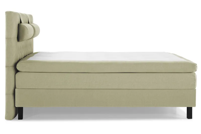 Lucky Komplet Sengepakke 160x200 Polyeter Diamant Sengegavl - Nakkepude Stor Grøn - Møbler - Senge - Kontinentalsenge