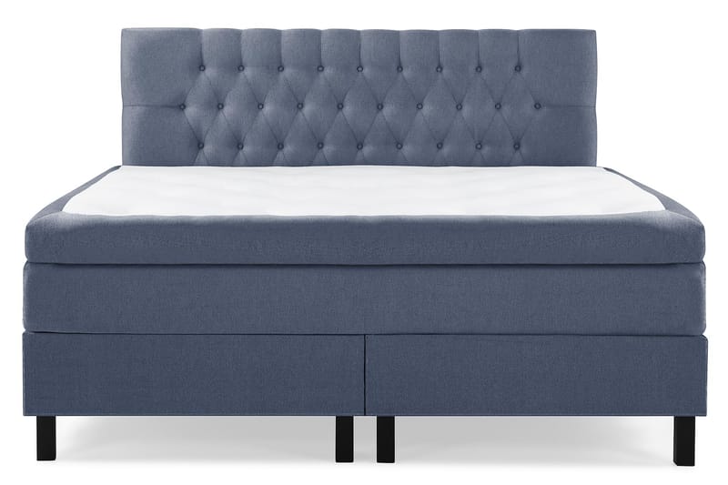 Lucky Komplet Sengepakke 180x200 Latex Diamant Sengegavl - Mørkeblå - Møbler - Senge - Komplet sengepakke