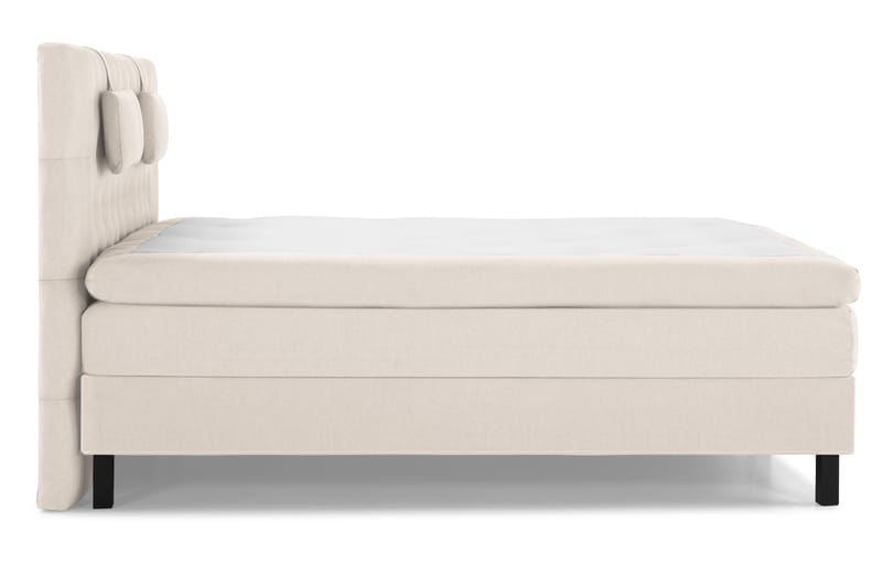 Lucky Komplet Sengepakke 180x200 Latex Diamant Sengegavl - Nakkepude Lille Beige - Møbler - Senge - Komplet sengepakke