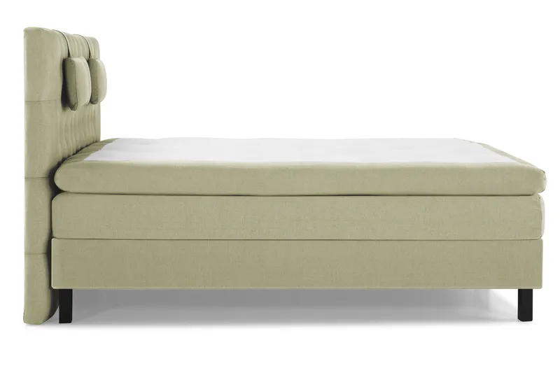 Lucky Komplet Sengepakke 180x200 Latex Diamant Sengegavl - Nakkepude Lille Grøn - Møbler - Senge - Kontinentalsenge