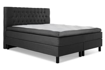 Lucky Komplet Sengepakke 180x200 Latex Diamant Sengegavl - Sort/Grå - Møbler - Senge - Komplet sengepakke