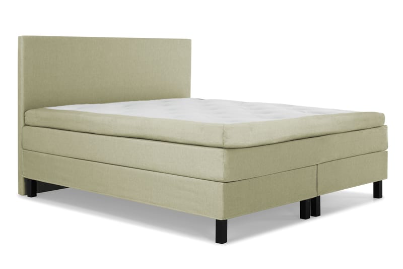 Lucky Komplet Sengepakke 180x200 Latex Glat Sengegavl - Grøn - Møbler - Senge - Komplet sengepakke