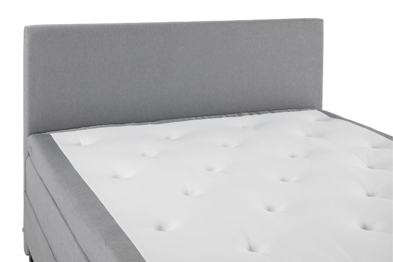 Lucky Komplet Sengepakke 180x200 Latex Glat Sengegavl - Mellangrå - Møbler - Senge - Kontinentalsenge