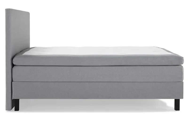 Lucky Komplet Sengepakke 180x200 Latex Glat Sengegavl - Mellangrå - Møbler - Senge - Kontinentalsenge