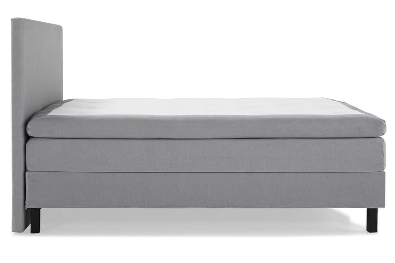 Lucky Komplet Sengepakke 180x200 Latex Glat Sengegavl - Mellangrå - Møbler - Senge - Kontinentalsenge
