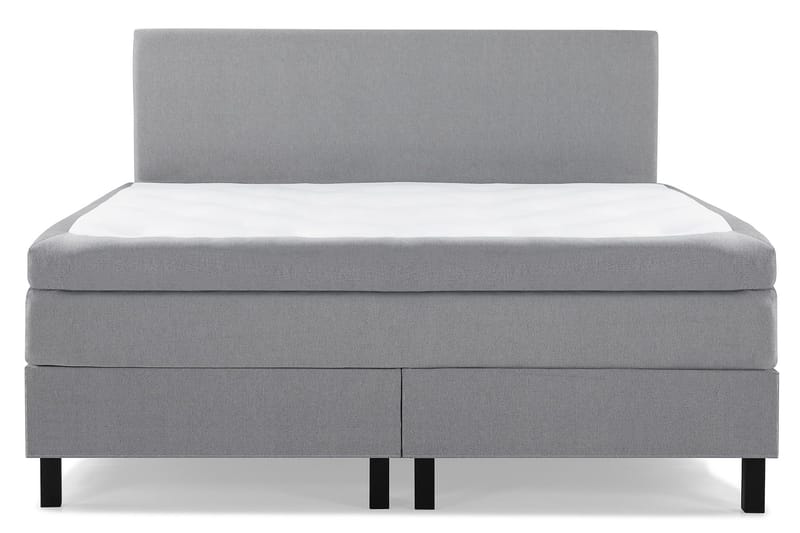 Lucky Komplet Sengepakke 180x200 Latex Glat Sengegavl - Mellangrå - Møbler - Senge - Kontinentalsenge