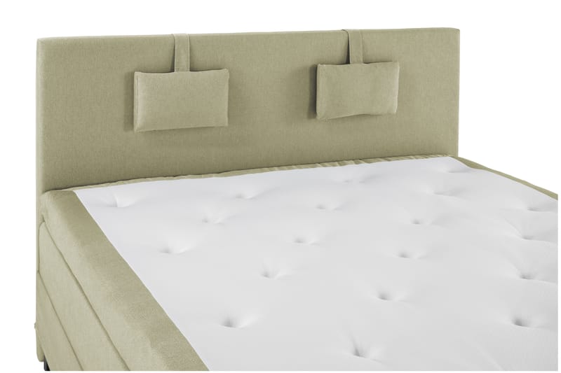 Lucky Komplet Sengepakke 180x200 Latex Glat Sengegavl - Nakkepude Lille Grøn - Møbler - Senge - Kontinentalsenge