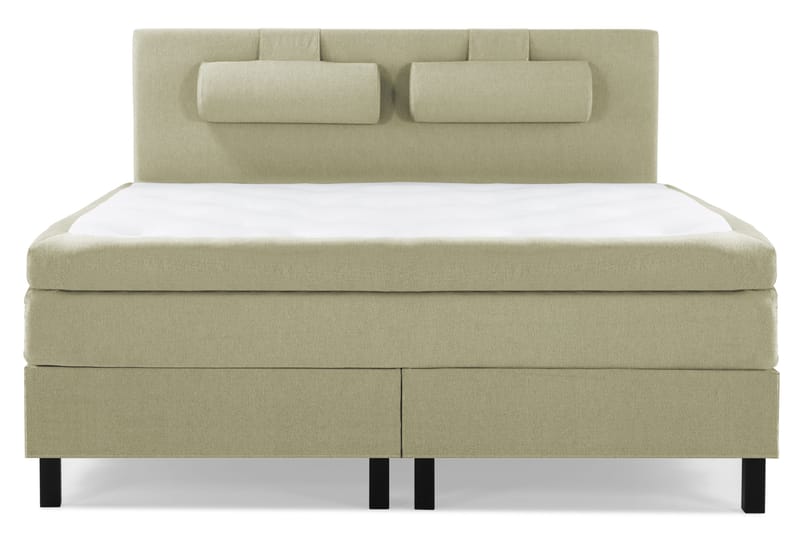 Lucky Komplet Sengepakke 180x200 Latex Glat Sengegavl - Nakkepude Stor Grøn - Møbler - Senge - Kontinentalsenge