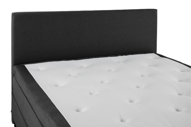 Lucky Komplet Sengepakke 180x200 Latex Glat Sengegavl - Sort/Grå - Møbler - Senge - Komplet sengepakke